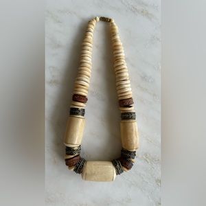 AFRICAN VINTAGE IVORY NECKLACE 60s